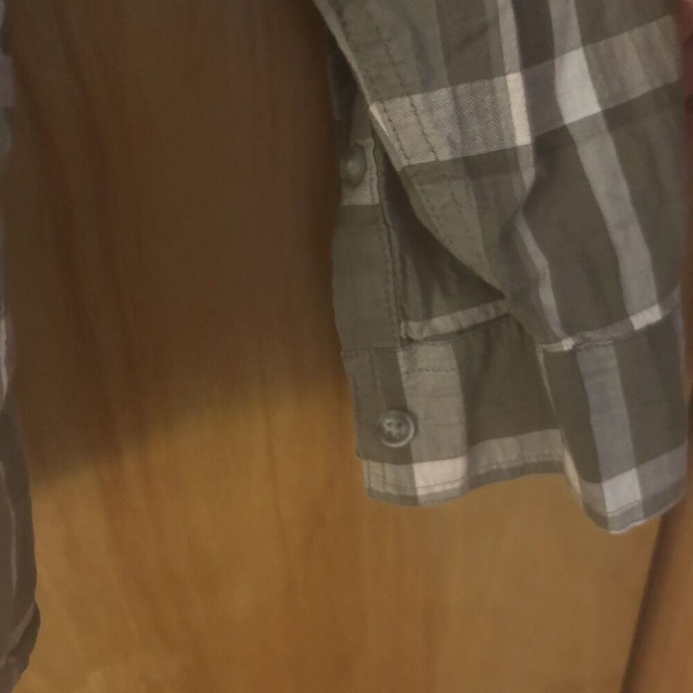Eddie Bauer Womens 2XL Green Plaid Button Down-Lightweight Cotton-Country-Oudoor - Picture 4 of 7